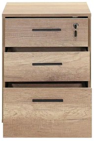 Corp Mobil Adore New York Rollbox Office, 3 Sertare, sertar cu cheie, 45 x 63 x 51 cm