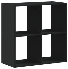 852826 vidaXL Bibliotecă, negru, 68,5x32x68,5 cm, lemn prelucrat