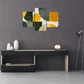 Tablou - Abstracție în culoare de măslin (90x60 cm)