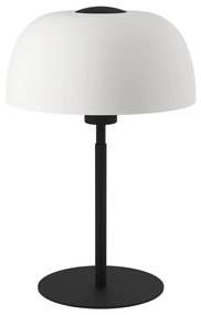Veioza, lampa de masa design modern Solo 2 negru, alb