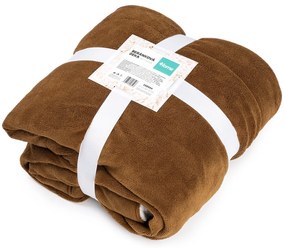 Pătură din imitație de blăniță 4Home maro închis, 150 x 200 cm