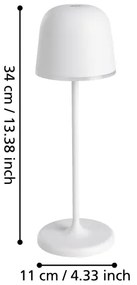Eglo 900458 - Lampă LED exterioară reglabilă MANNERA 2,2W/5V 1800 mAh IP54