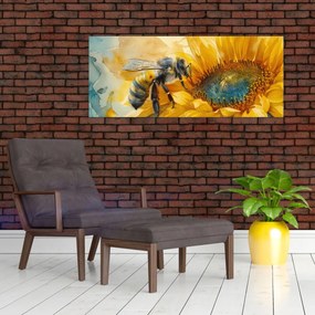 Tablou - Albină, acuarelă (120x50 cm)