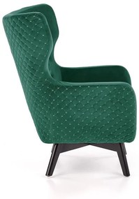 Fotoliu tapitat Marvel Velvet verde – H103 cm