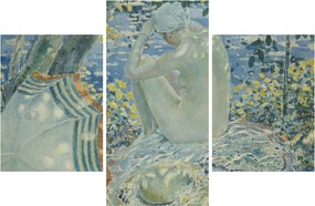 Tablou - Frederick Carl Frieseke, On the Bank, reproducere (90x60 cm)