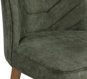 Set 2 scaune Dafne (Nuc + Verde închis). 1073152