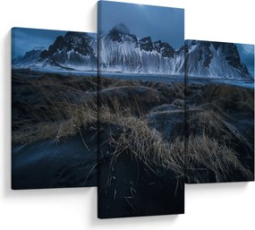 Tablou cu priveliște spre vărfurile Islanda (90x60 cm)
