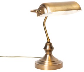 Lampa de masa clasica/lampa de notar bronz - Banker