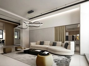 Lustra LED XXL suspendata cu telecomanda Evania