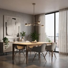 Lustră pe tijă NATSU 4xGX53/10W/230V bej
