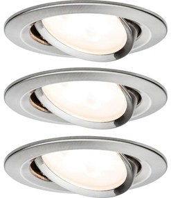 SET 3x corp de iluminat încastrat pentru baie Paulmann 93649 LED GU10/5W IP23 NOVA 230V