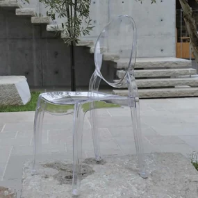SCAUN TRANSPARENT OVALO-HORECA-