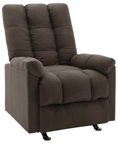 321405 vidaXL Fotoliu rabatabil, maro închis, material textil