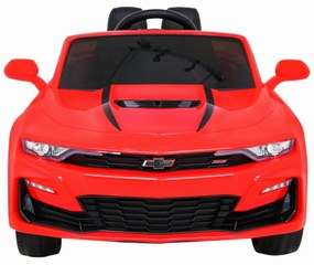 Masinuta Electrica cu acumulator pentru copii NOVOKIDS™ Chevrolet Camaro, Roti din Cauciuc EVA, Max 25 kg , Usi cu deschidere , 3 Viteze, Lungime 119