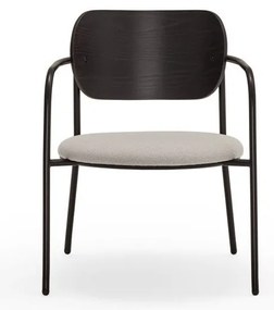 Fotoliu negru-gri în decor de frasin Eclipse - Teulat