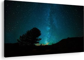 Tablou cu cerul nocturn și stele (90x60 cm)