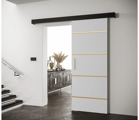 Uși culisante 70 cm Slavdro 4 (alb mat + negru mat). 1108748
