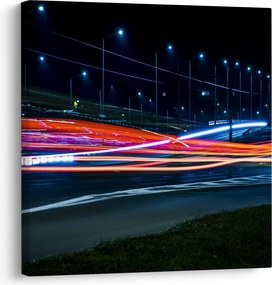 Tabloul orașului nocturn (30x30 cm)