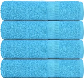 vidaXL Prosoape de mâini, FROGN, 4 buc., turcoaz, 50x100 cm, 360 g/m²
