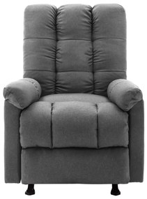 321410 vidaXL Fotoliu de masaj rabatabil, gri deschis, material textil
