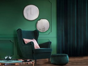 Oglinda decorativa rotunda 44cm Aries silver SV-119023