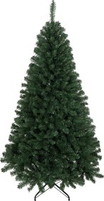 HOMCOM Brad Artificial de Crăciun, 180 cm, 888 Ramuri Ignifuge, Bază Metalică Pliabilă, Verde | Aosom Romania