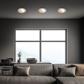 SET 3x corp de iluminat LED încastrat pentru baie Brilo LED/4W/230V IP44 argintiu