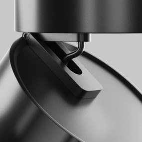 Spot LED, accesoriu pentru sinele monofazate Unity, ONDA 3000K negru