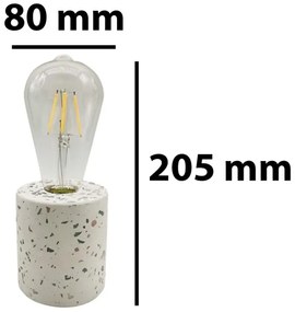 Lampă de birou LED LASTRYKO LED/4W/5V 2xAA