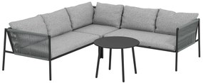 Outsunny Set Grădină Modular 5 Locuri Gri Închis | Aosom Romania