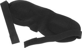 Set perna de calatorie cervicala 3D memory foam, masca de somn si dopuri antizgomot, Gri/Negru