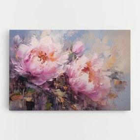 Tablou Canvas, 80x120cm, Dormitor si Living, Moderne, Textura de pictura, Peony Art
