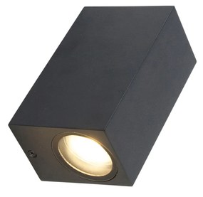 Set de 4 aplice moderne negre cu 2 lumini IP44 - Baleno