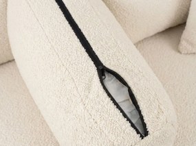 Canapea extensibila in forma de U SMART BOUCLE, crem, 303x140 cm