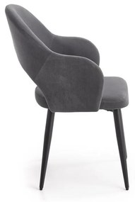Scaun de bucaterie Rainer, gri/negru