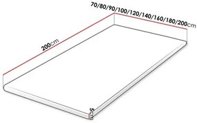 Topper 180x200cm Zuraki  . 1123313