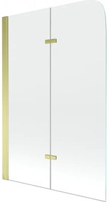 Mexen Felix paravan cadă 2-aripi80 x 140 cm, transparent, Aurie - 890-080-002-50-00
