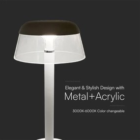 Lampă LED tactilă reîncărcabilă dimabilă de masă LED/3W/5V 3000-6000K alb