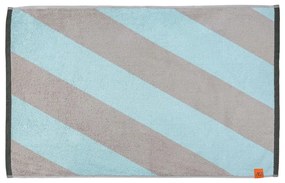 Covoraș de baie verde mentă din bumbac organic 50x80 cm Diagonal – Mette Ditmer Denmark