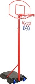 vidaXL Set de joc de baschet portabil, reglabil, 200-236 cm