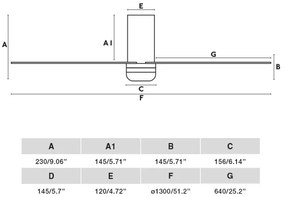 Ventilatro LED dimabil FARO 33831-1TW PUNT TUB M LED/18W/230V 3000/4200/6500K + telecomandă