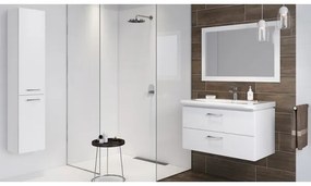 Cersanit S801-142-DSM - Dulap suspendat pentru baie cu lavoar LARA CITY 60, alb