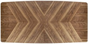 Masa extensibila Baron nuc/negru L200-350 cm