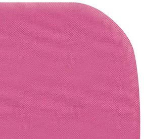 Sezlonguri pliabile, 2 buc., roz, otel  material textil 2, Roz