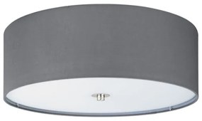 Eglo 55277 - Plafonieră PASTERI, 3 x E27, 25 W, 230 V, Ø 47,5 cm, gri