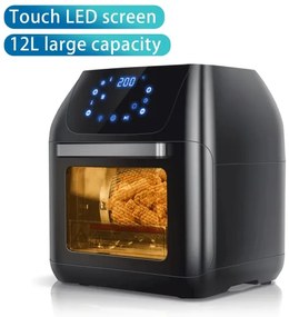 Cuptor cu aer cald Aigostar 1400W/230V 12l negru