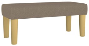 346628 vidaXL Bancă, gri taupe, 70x30x30 cm, textil