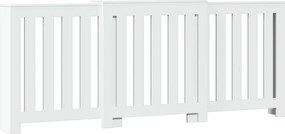vidaXL Mască pentru calorifer, alb, 205x21,5x83,5 cm, lemn prelucrat