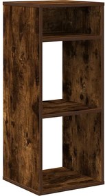 vidaXL Bibliotecă, stejar fumuriu, 34x31x80 cm, lemn prelucrat