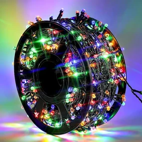 Instalatie de Craciun, rola bec diamant, diverse culori, 50   100 metri